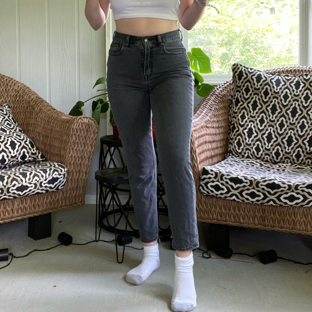 Charcoal Grey Denim Jeans